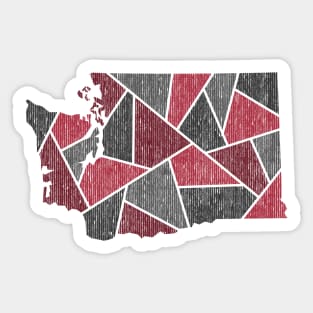Washington Mosaic - Red Sticker
